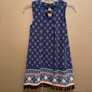 Navy Sleeveless Blouse